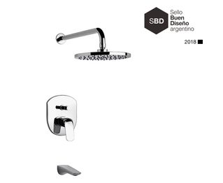 Grifería de Ducha FV Epuyén Monocomando Cromo 106/L2