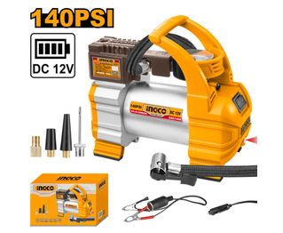 Compresor p/Auto Ingco 12V 10A 10Bar