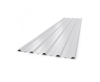 Chapa Trapezoidal Cincalum Blanca Nieve Nº 24 1.10 X 4.00 Mt