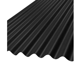 Chapa Acanalada Cincalum Negra Nº 24L 1.10 X 4.50 Mt