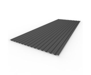 Chapa Acanalada Cincalum Negra Nº 24L 1.10 X 4.00 Mt