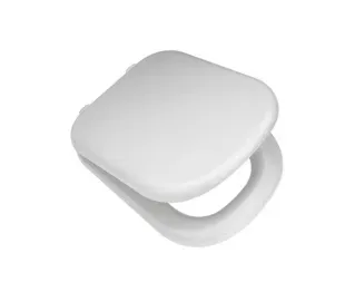 Tapa Asiento De Inodoro Ferrum Bari Tkxm Madera Blanco Herraje De Plástico