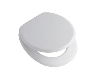 Tapa Asiento De Inodoro Ferrum Andina Tsp Polipropileno Blanco Herraje De Plástico