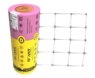 Rollo de Lana de Vidrio Rolac Plata Cubierta 1,20X12m X 50mm