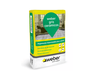 Adhesivo Weber Gris Cerámicos x 25 Kg