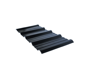 Chapa Trapezoidal Cincalum Negra Nº 25 1.10 X 5.5 Mt