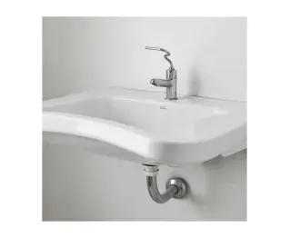 Lavatorio 1 Agujero Con Soporte Fijo Ferrum Espacio Andina Let1F Blanco