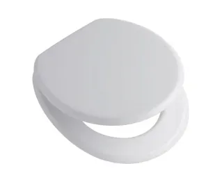 Tapa Asiento De Inodoro Ferrum Redondeada Tfx Madera Blanco Herraje De Plástico