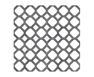 Cerámica Esmaltada Allpa Boccaccio Gris Oscuro 2° Calidad 46X46