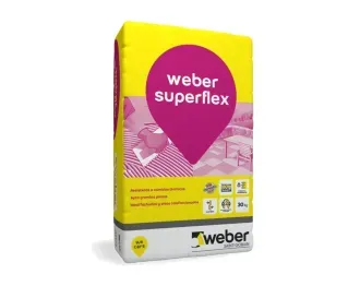 Pegamento Superflex Weber Para Porcelanato X 30 Kg