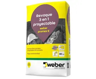 Revoque 3 En 1 Weber Promex E Con Ceresita X 30 Kg