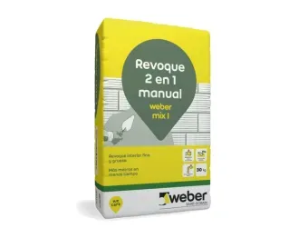 Revoque 2 En 1 Weber Mix I X 30 Kg