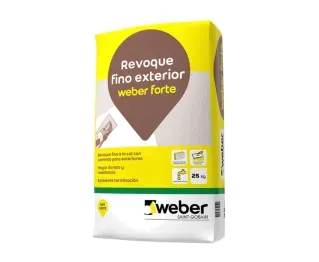 Revoque Fino Weber Forte X 25 Kg