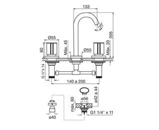 Grifería Fv California Para Lavatorio
